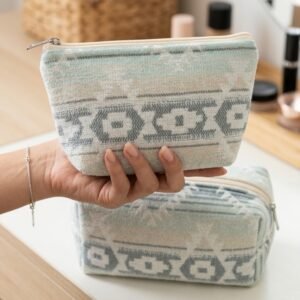 Alternative view of Bohemian Geometric Print Cosmetic & Travel Pouch