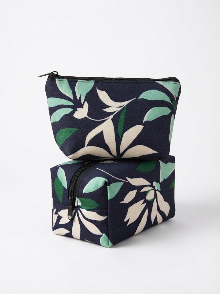 Botanical Elegance 2-Piece Pouch Set